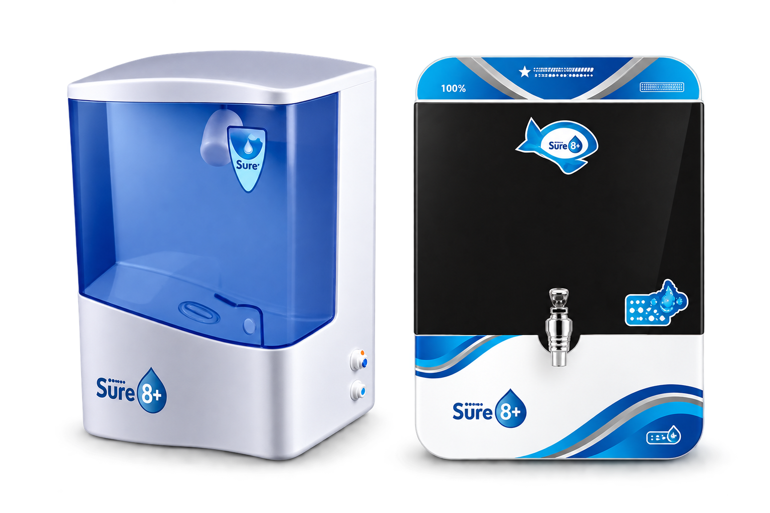 Two residential water purifier models
